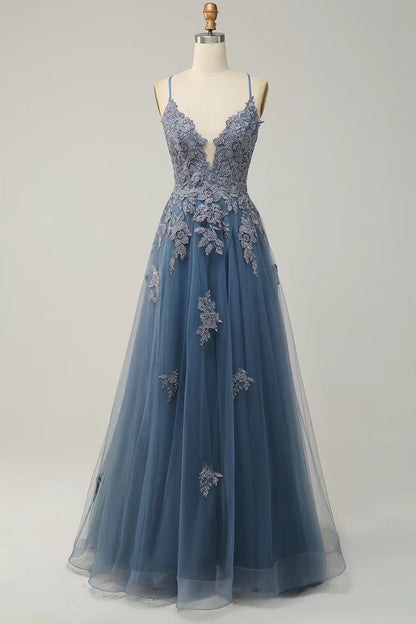 Women's Dress Suspender Dance Long Banquet Catwalk Applique Wedding Dresses