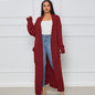Women's Lazy Fashion Solid Color Long Twist Dresses