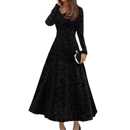 Women's Elegant High-grade Dress Veet Mid-length For Dresses