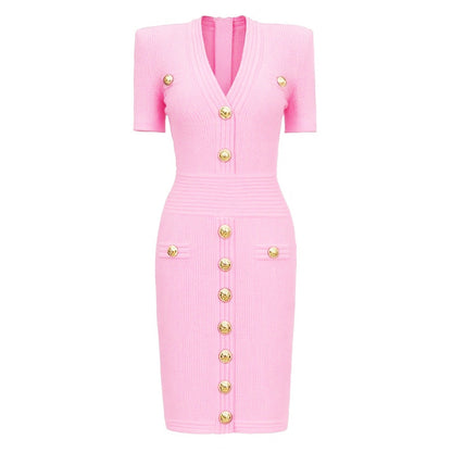 Women's Lengthened Summer Fashionable Knitted Slim Fit Dresses