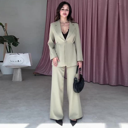 Women's Autumn Temperament Commute High-grade Two-piece Set Suits