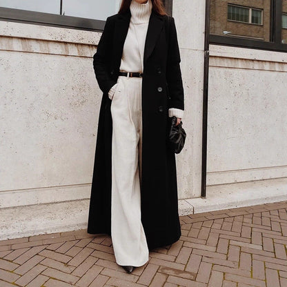 Women's Loose Casual Long Solid Color Temperament Coats