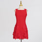 Women's Classic Style Three-dimensional Flower Sleeveless Simple Dresses
