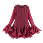 Women's Laminated Ruffles Tulle Tutu Dress Fairy Dresses