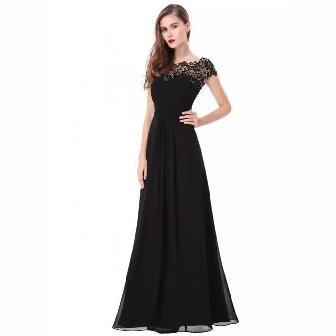 Women's Casual Comfortable Lace Dress Bridesmaid Wedding Dresses
