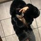 Creative Glamorous Imitation Fur Overcoat Fashion Coats