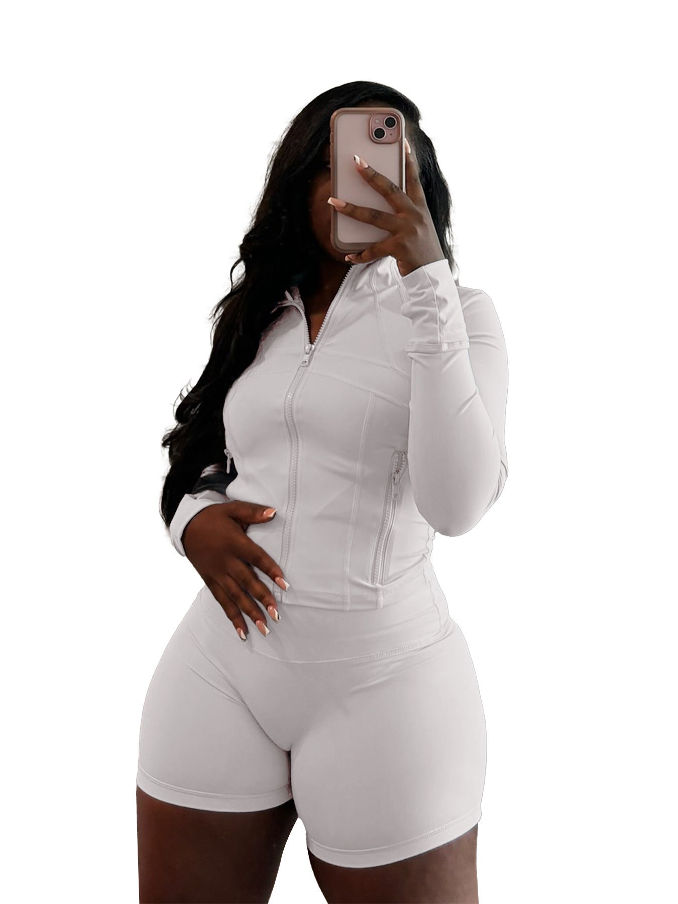 Leisure Sexy Tight Long Sleeve Two-piece Suits