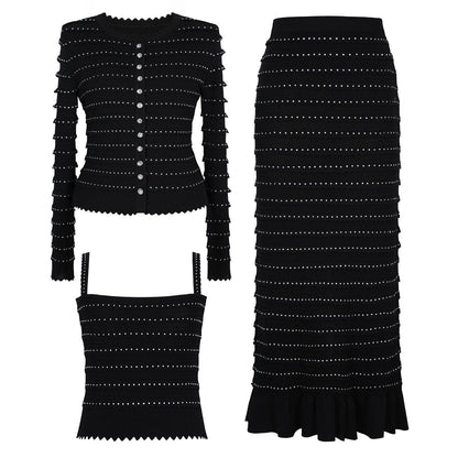 Hot Drilling High Quality Knitted Tup Suits