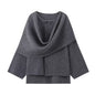 Women's Loose Leisure Cape Shawl Knitted Sweaters