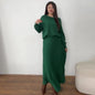 Solid Color High Waist Pleated Dress Dresses
