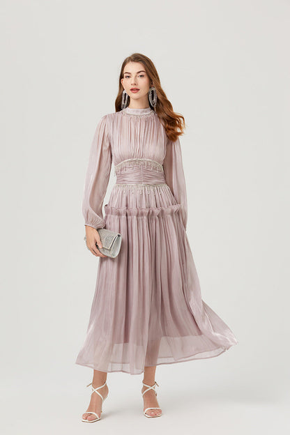 Design Fimbrilla Diamond Decorations Luminous Pleated Dresses