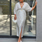 Women's Wear Temperament Sexy Slimming Sequined African Dresses