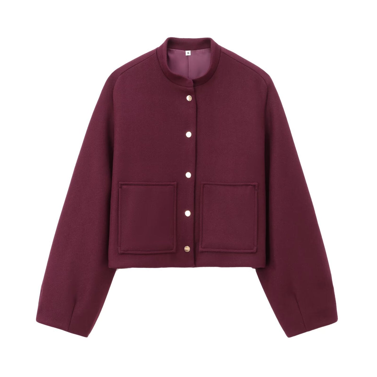 Women's Fashion Casual Versatile Stand Collar Single-breasted Coats