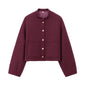 Women's Fashion Casual Versatile Stand Collar Single-breasted Coats