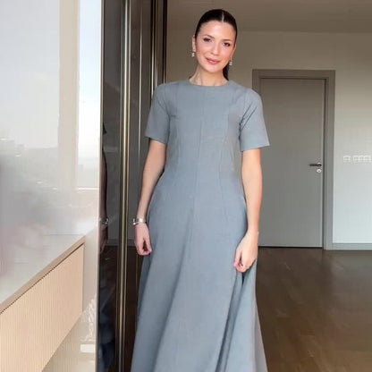 Summer Retro Elegance Sleeve Dress Casual Dresses