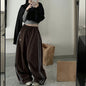 Personality Trend Drawstring Leisure Elastic Waist Pants