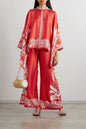 Women's Fashion Stand Collar Irregular Trousers Two-piece Suits