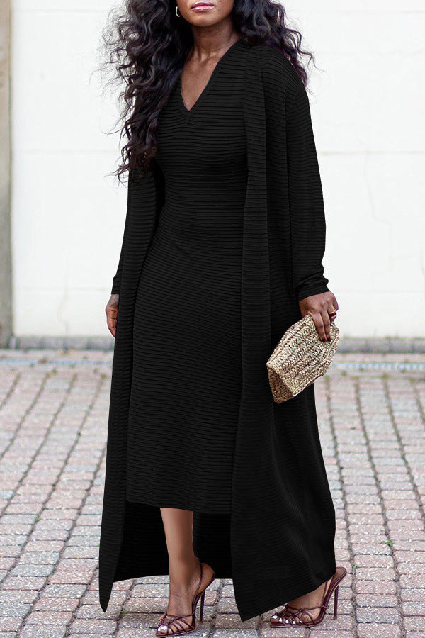 Women's Fabric Stretch Cloak Slim Fit Dress Suits