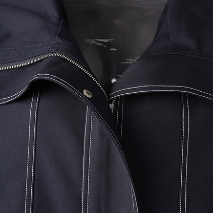 Women's Hooded American High-grade Loose Versatile Trench Coats