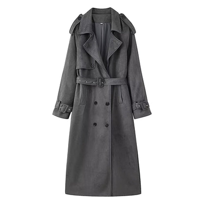 Women's Fashion Casual Loose Temperament Trench Coats