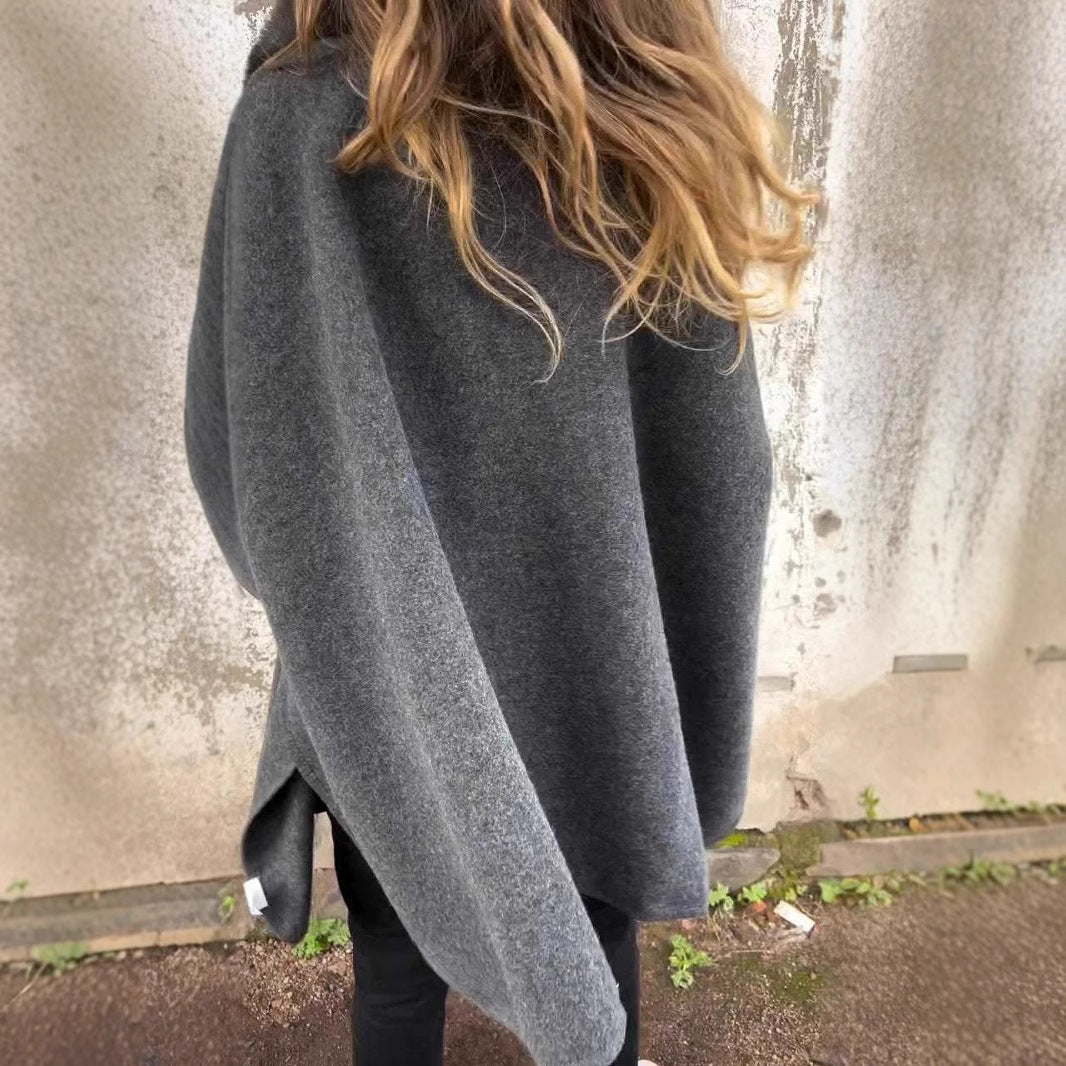 Women's Loose Long Sleeve Large Lapel Fur Coats