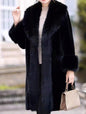 Women's Thick Faux Rabbit Fur Mid-length Winter Coats