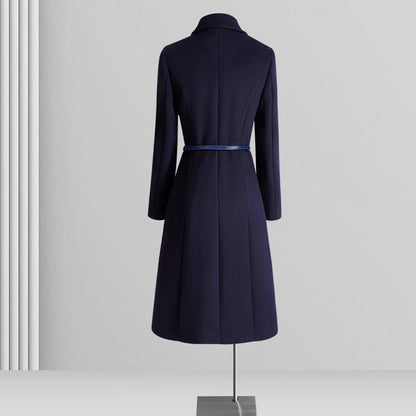 Women's Professional Woolen Winter Mid-length Elegant Wool Coats