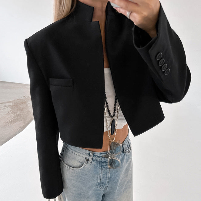 High-grade Small Stand-up Collar Fashion Niche Coats