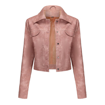Women's Thin Leather Casual Fashion Popular Daily Jackets