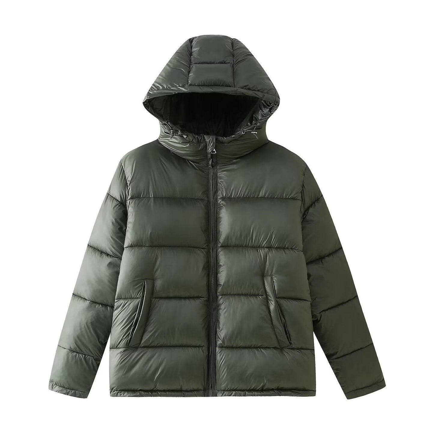 Thin Hood Cotton Winter Thermal Windproof Coats