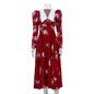 Women's Printed Large Swing Dress Temperament Slim Dresses