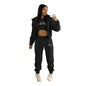 Women's Fashion Wear Brushed Hoody Hooded Leisure Suits
