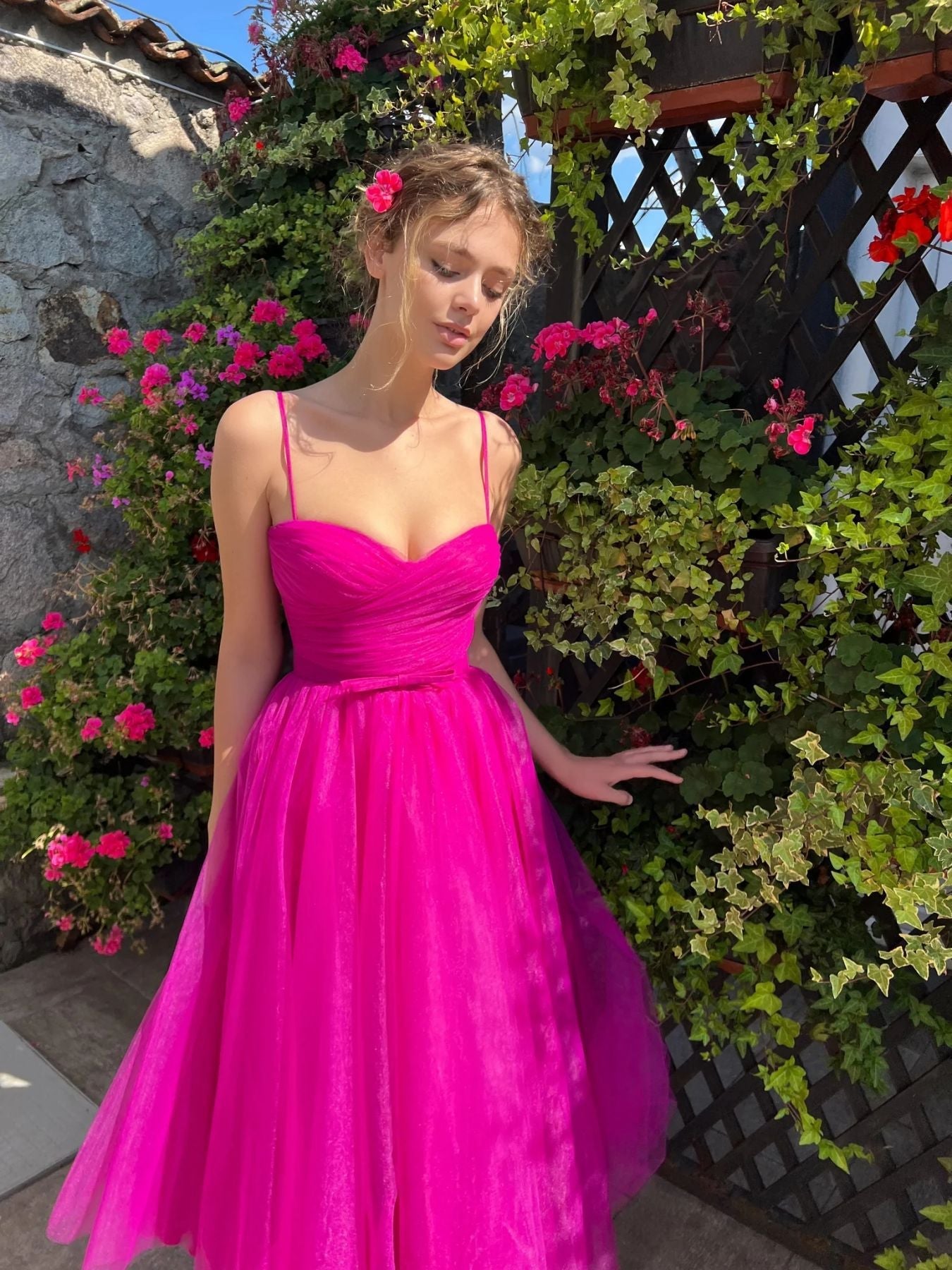Women's Summer Dress Girly Style Mesh Banquet Dresses