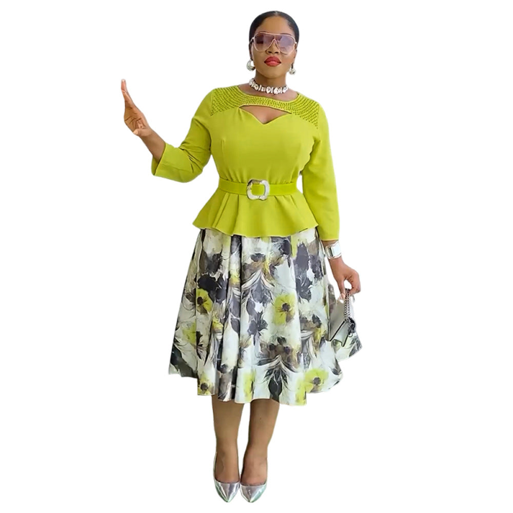 Women's African Wear Fashion Printed Dress Dresses