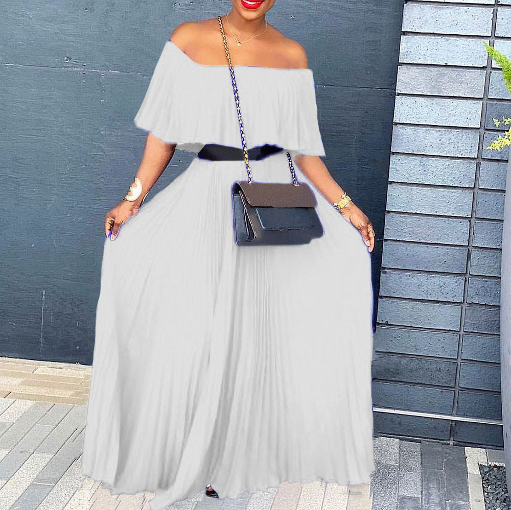 Women's Attractive Summer Sexy Pleated Dress Dresses