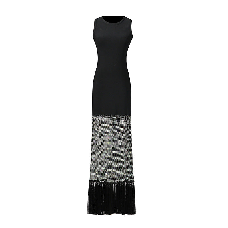 Women's Phantom Round Neck Sleeveless Long Dress Dresses