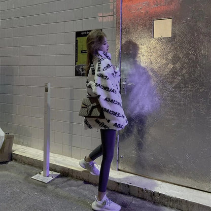 Women's Wool Fried Street Imitation Fur Loose Coats