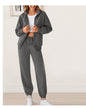 Women's Two-piece Fleece Casual Zipper Loose Fashion Sweaters