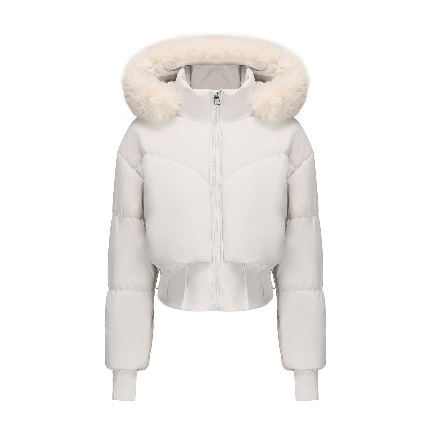 Women's Big Fur Collar Hooded Cotton Thickened Coats