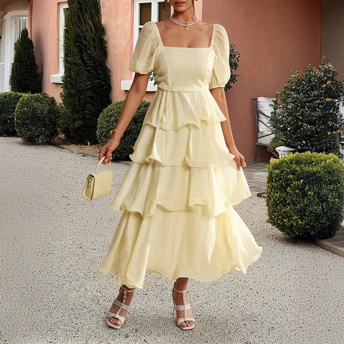 Women's Temperament Leisure Elegant Cake Dress Puff Dresses