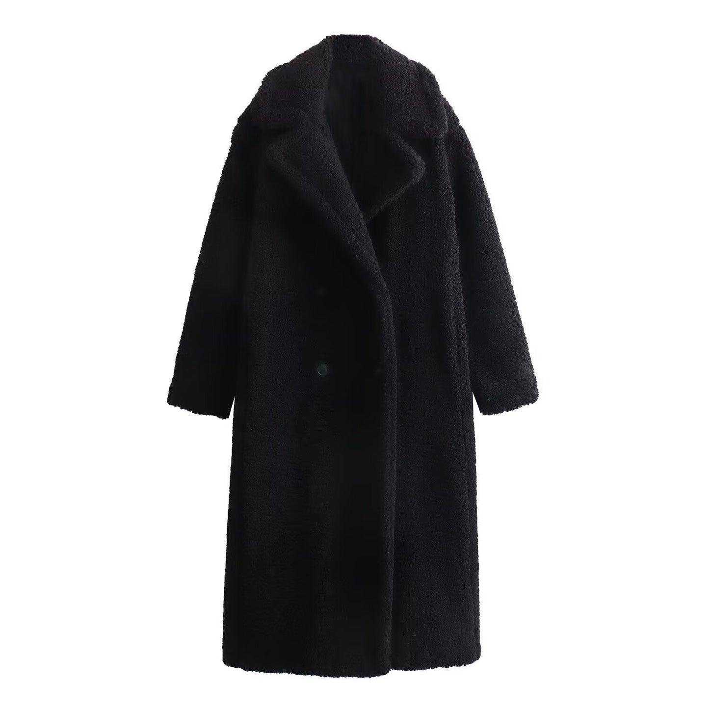 Women's Street Fashion Fleece Long Overcoat Outerwear Coats