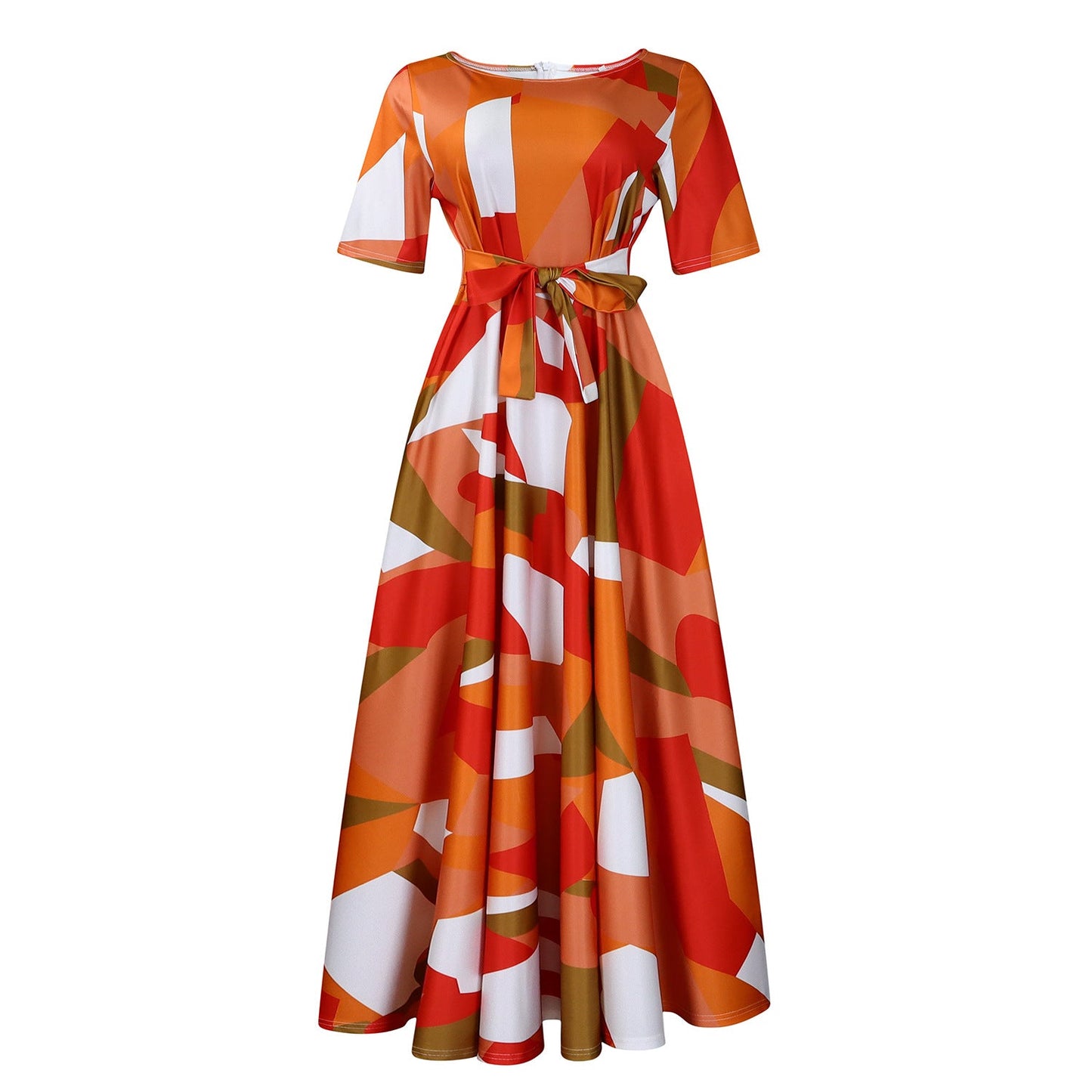 Women's Fashion Elegant Tied African Sleeve Large Dresses