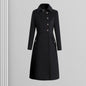 Women's Professional Woolen Winter Mid-length Elegant Wool Coats