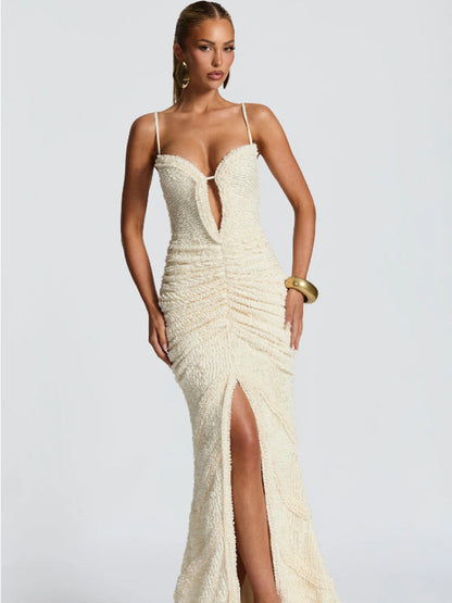 Women's Dress For Pure Color Split Sexy Dresses