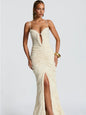 Women's Dress For Pure Color Split Sexy Dresses