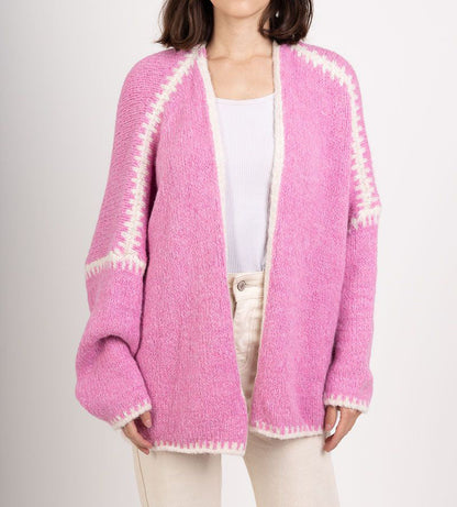 Women's Outer Wear Knitted Loose College Style Cardigans