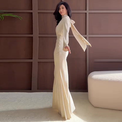 Women's Autumn Long Sleeve Slim Waist Solid Color Suits