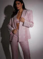 Women's Color Sequins Fashion Casual Set Shirt Suits