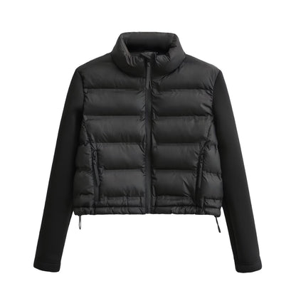 Women's Cool French Fashion Stitching Cotton Coats
