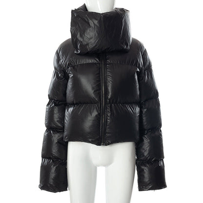 Women's Wear Winter Thick Snap Button Scarf Coats